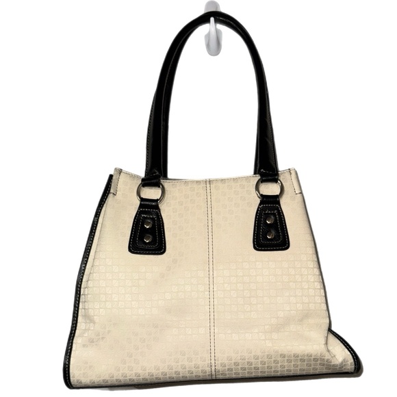 Nine & Co. - Textile and Leather Handbag - Lots of Pockets - Excellent Condition - Picture 2 of 12